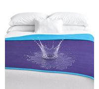 TOP 100% Waterproof Blanket Purple/Blue Jumbo 80x60 for Adults and Pets. Keep Everything Dry No Matter How Wet It Gets! Ultrasoft Noiseless Leakproof. Bed, Mattress, Furniture Protector. EZ Wash/Dry