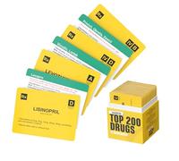 Top 200 Drugs Flashcards for Medical, Pharmacology & Nursing Students - Pharmacology Flash Cards for Test Prep
