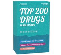 Top 200 Drugs Flashcards: Pharmacology Flash Cards for Nursing Pharmacology & Paramedic Students | Nursing School Essentials & Pharmacy School Essentials for NCLEX & NAPLEX Exam Prep