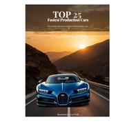 Top 25 Fastest Production Cars Coloring Book