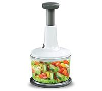 Hand Press Manual Food Chopper with 3 Tier Blade