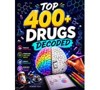Top 400+ Drugs Decoded: The Ultimate Pharmacology Coloring Book & Study Guide to Visualize Complex Drugs, Strengthen Long-Term Memory, and Reinforce Learning with Unlimited Practice Tests