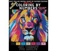 Top 50 best selling paint by numbers designs as Color By Numbers Coloring book for adults. 8.5 x 11 inches (Coloring By Numbers Series)