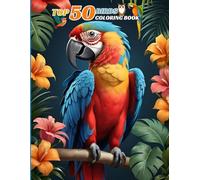 TOP 50 BIRDS COLORING BOOK: 8.5*11 | PAGES 104 | LARGE SIZE OF BEAUTIFUL , AMAZING , WONDER , WILD - BIRDS | KIDS AND ADULTS | COLOR TEST PAGE INCLUDED