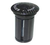 Top A-Head Carbon Stem Control Set Cap with Titanium Screw 1 1/8" Glossy