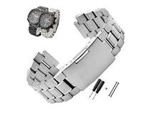Top Aesthetics Stainless Steel Watchband For Men TIMEX For T2N720 For T2N721 For TW2R55500 For T2N721 Watch Strap 24X16mm Lug End Silver Black Bracelet ( Color : Color B silver , Size : 24-16mm lug en