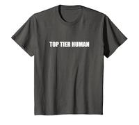 Top Animal Human T-Shirt, Youth, Asphalt Grey, 4T