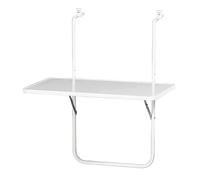Top Balcony Hanging Table 60x40cm White Folding Balcony Table