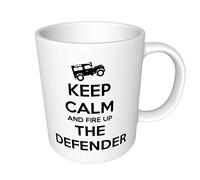 Top Banana Gifts Keep Calm and Fire Up The Defender - Ceramic Photo Mug