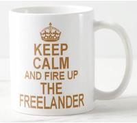 Top Banana Gifts Keep Calm and Fire up The Freelander - Ceramic Photo Mug Cup Tassep