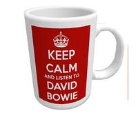 Top Banana Gifts Keep Calm and Listen to David Bowie - Ceramic Mug