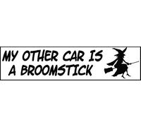 Top Banana Gifts My Other Car is a Broomstick - Funny Bumper Sticker - 32 x 8 cm