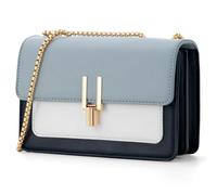 TOP BAND Color-Block Crossbody Bags for Women Leather Cross Body Purses Cute Designer Handbags Shoulder Bag Medium Size, #2 Blue, OneSize, Satchel