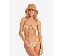 Top bikini Billabong On Island Time orange white woman. - S