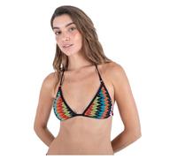 Top Bikini Women - Chevron Knit Shoulder Strap Tri Black Multi