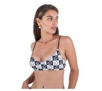 Top Bikini Women - Smiley Check Scoop Front Bralette Black