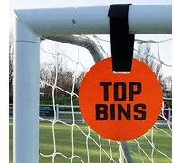 Top Bins Football Shooting Target, Football Gift, 2 x 9 inch Targets for Shooting or Free Kicks, Suitable for 7/5 a side or Garden goals