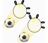 Top Bins Football Targets 2PCs, Ancable Football Goal Target Net for Practice Your Footwork and Assist You in Becoming a Master of Free Kicks and Penalty Kicks