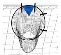 Top Bins Soccer Net - Football Target, Goal Trainer | Soccer Training Aid, High-Accuracy Target Net With Storage Bag For Practice, Skills Development, Backyard Games, Coaching 55x70cm/21.65x27.56 inc