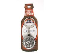 Top Bloke Bottle Top Design Key Ring Bottle Opener - Personalised to The Name of"Ian"