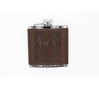 Top Bloke Mens Gift Hip Flask for Him - Treat for"Alan"
