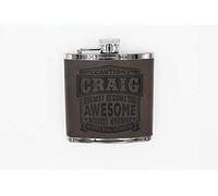 Top Bloke Mens Gift Hip Flask for Him - Treat for"Craig"