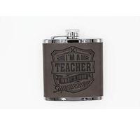 Top Bloke Mens Gift Hip Flask for Him - Treat for"Teacher"