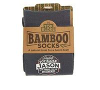 Top Bloke Mens Gift Socks Named - A Natural Bamboo Treat for a Hero's Feet (Jason)