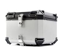 Top Box for Motorcycle, Aluminum Luggage with Security Lock, 65L Capacity, for Motorbikes, Mopeds, Scooters