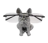 Top Brass Cute French Bulldog Eyeglass Holder - Whimsical Reading Glasses Stand - Funny Desk Nightstand Rack Display Organizer - Frenchie Puppy Dog Pet Decor