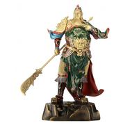 Top Brass Guan Yu Statue,Guan Gong,Kwan Kung,Kuan Gong - God of Wealth God of Fortune - Guan Yu Figurines,Guan Gong Sculpture - Feng Shui Decor & Gifts for Home,Feng Shui Statue,Chinese Decor & Gifts