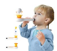 TOP BRIGHT 3-in-1 Montessori Toy for Toddler with Whistle, Ball Blowing, Floating Blow Pipe Balls - Sensory Baby Toy, Fine Motor Skills, Learning Educational Toy for 3 4 5 Year Old Boys Girls Gifts