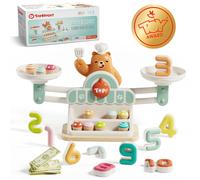TOP BRIGHT Balance Math Toys for Kids 3 4 5 Years Old, Early Educational Toys for Counting Numbers, STEAM Preschool Gift Toys for 3+ Years Old Boys Girls