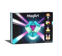 TOP BRIGHT MagArt Magnetic Building Set 3+ Years 108 Pieces ABS Multicolour Educational 3D Geometry Creative