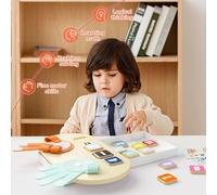 TOP BRIGHT Montessori Math Learning Toy for 3 Years Old Children - Finger Counting Game for Learning Numbers, Educational Numberblocks Toys for 3 4 5 Years Old Boys Girls Gifts