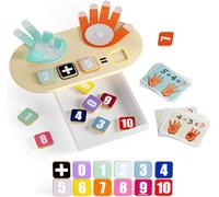 TOP BRIGHT Montessori Math Learning Toy for 3 Years Old Children - Finger Counting Game for Learning Numbers, Educational Numberblocks Toys for 3 4 5 Years Old Boys Girls Gifts