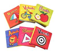 TOP BRIGHT Soft Book Baby Sensory Toys 6 to 12 Months Girls Boys, 6 Pack