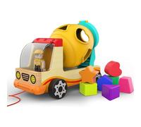 TOP BRIGHT Wooden Shape Sorter for Toddler 1 2 Year Old Boy Gifts, Childrens Learning Car Toy for One Year Old Girl