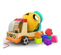 TOP BRIGHT Wooden Shape Sorter for Toddler 1 2 Year Old Boy Gifts, Childrens Learning Car Toy for One Year Old Girl