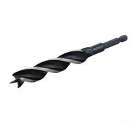 Top Carbon Steel Woodworking Auger Cork Bit with Drill 4Flute Pattern 155Mm Hex 3Slot Precise Positioning for Smooth Drilling in Hardwood Softwood Shank and Plastics Sizes 632Mm(16Mm)