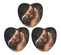 Top Carpenter's Horse Head Car Air Freshener, 3 Pcs Love form Hanging Air Freshener Cards, Long Lasting Fragrance Scented Cards for Car, Home, Office Gray-style