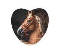 Top Carpenter's Horse Head Car Air Freshener Hanging, Long Lasting Scented Car Aromatherapy Tablets, Love form Fragrance Scented Cards for Vehicles, Bedroom, Wardrobe Black-style