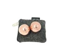 Top Chi 1 Inch Solid Copper Pocket Sized Baoding Balls for Hand Therapy, Anxiety, and Stress Relief
