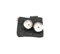 Top Chi 1 Inch Stainless Steel Pocket Sized Baoding Balls with Carry Pouch. Solid Non-Chiming Balls for Hand Therapy, Anxiety, and Stress Relief