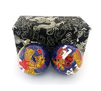 Top Chi Premium Dragon and Phoenix Baoding Balls. Chiming Chinese Health Balls for Hand Therapy, Exercise, and Stress Relief (Large 2 Inch)