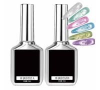Top Coat 2 Pieces Water Drops Nail Polish Liquid | Nail Gel Top Coat Sealant for Manicure at Home in the Salon when Travelling at Parties and Spa for Beginners, Women and