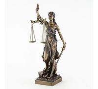 Top Collection Bronze Finish Lady Justice 12.5 Inch Statue Sculpture
