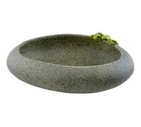 Top Collection Garden Frogs On Long Functional Stone Flower Pot Planter Figurine