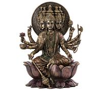 Top Collection Gayatri MATA Statue- Hindu Goddess of Untiring Pursuit of Knowledge and Wisdom Sculpture in Premium Cold Cast Bronze - 10.25-Inch Collectible Figurine