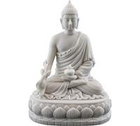 Top Collection Medicine Buddha Statue Buddha of Healing Sculpture in White Marble Finish - 5.5-Inch Collectible Figurine